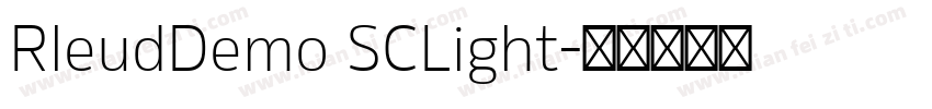 RleudDemo SCLight字体转换